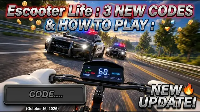 Escooter Life Codes (October 2026) – Working Codes